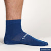creepers socks merino toe socks in blue quarter crew