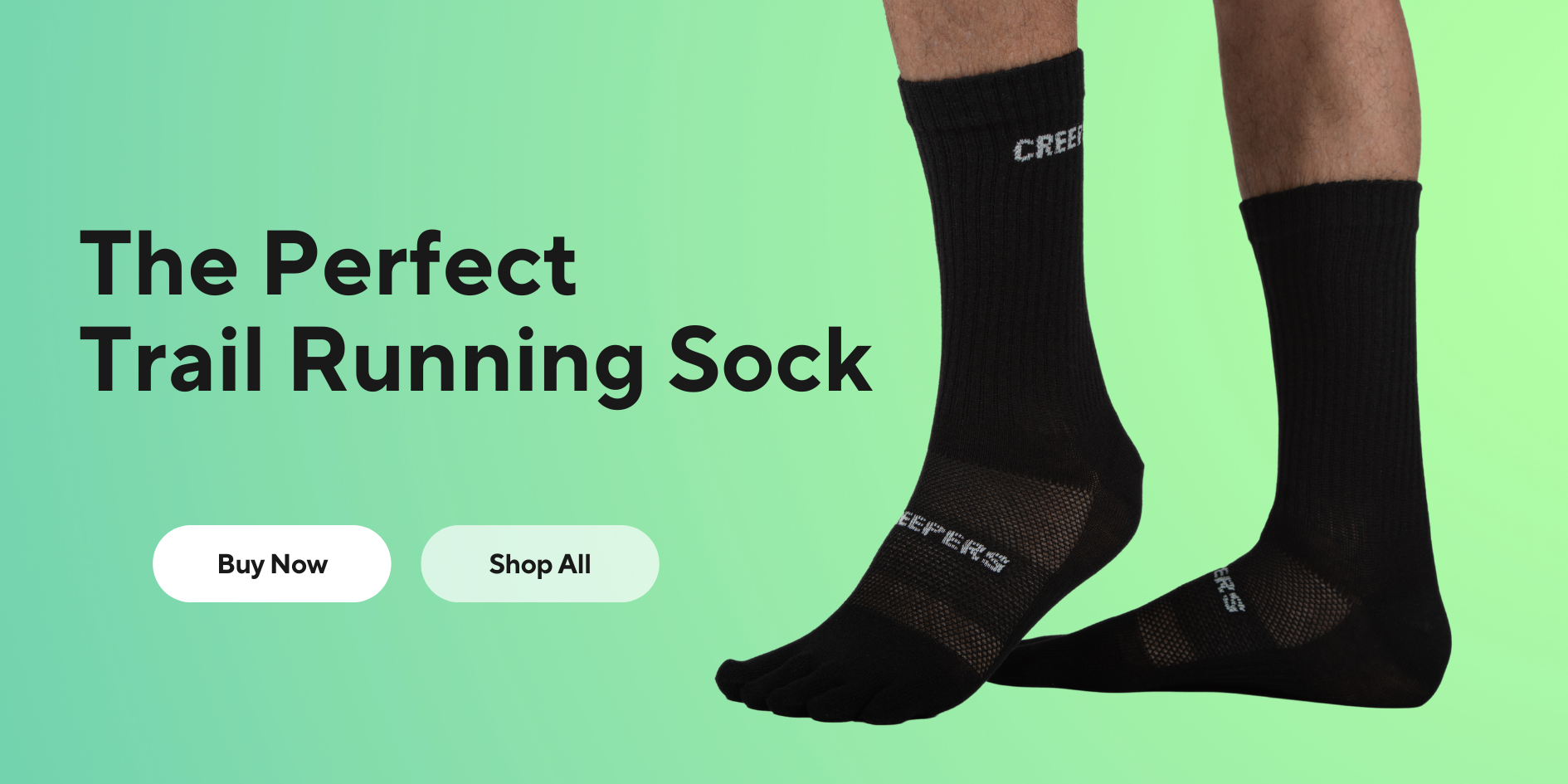 trail running toe socks